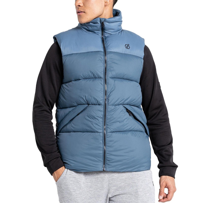 Dare 2b Mens Mentor Padded High Collar Bodywarmer Gilet Jacket – Orion Grey