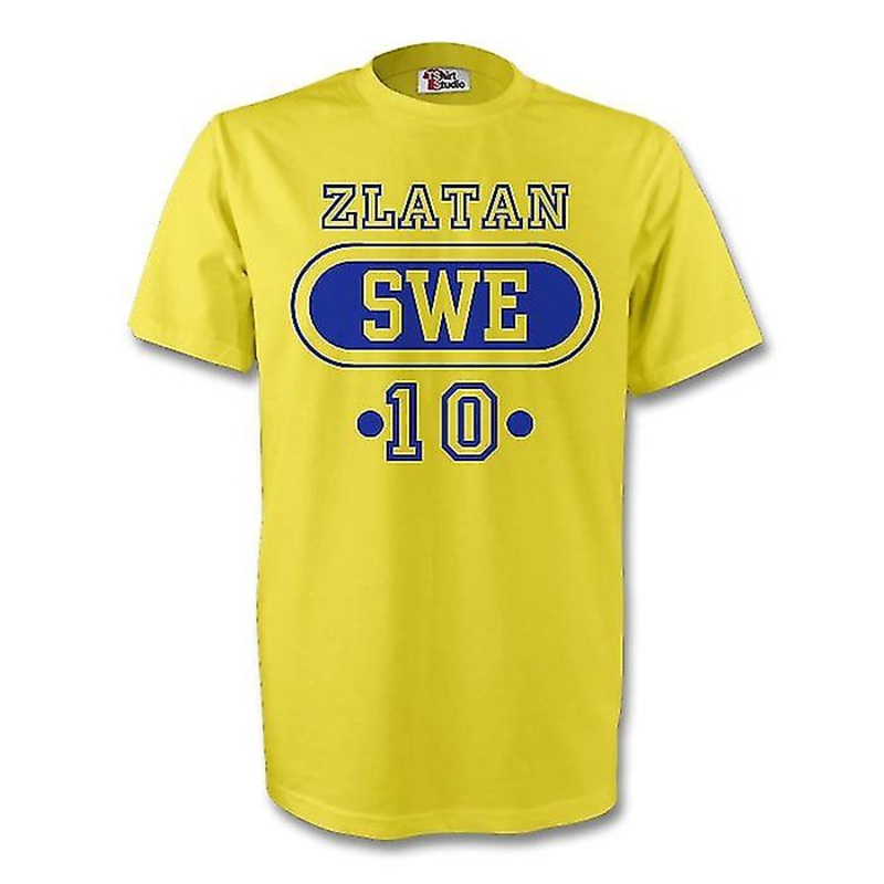 Zlatan Ibrahimovic Sweden Swe T-shirt (yellow) – Kids