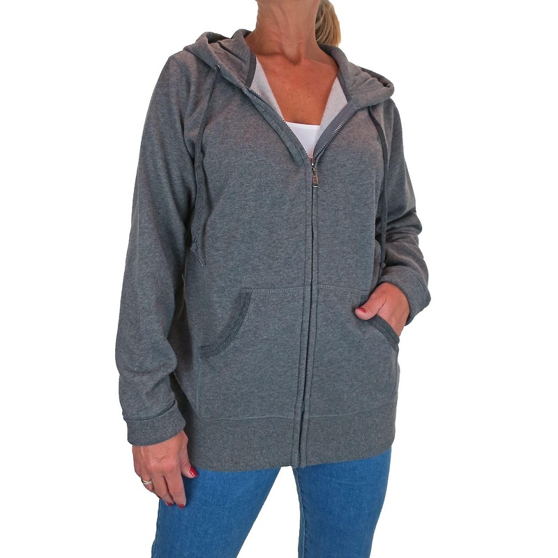 Women’s Zip Up Hoodie Ladies Soft Oversized Sweatshirt Jacket With Pockets