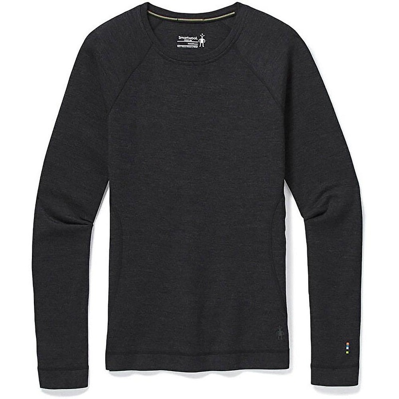 Women’s Smartwool Womens Classic Thermal Merino Base Layer Crew / Charcoal Heather / L