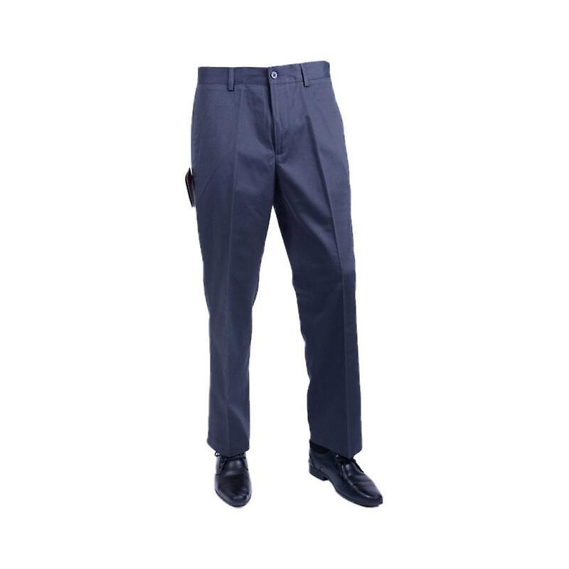 Farah Classic Ffsb0122 Navy 417 Mens Trousers Flat Front Str