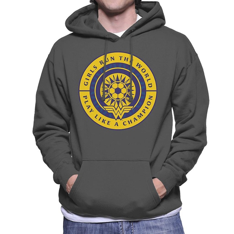 Wonder Woman Sports Girls Run The World Men’s Hooded Sweatshirt