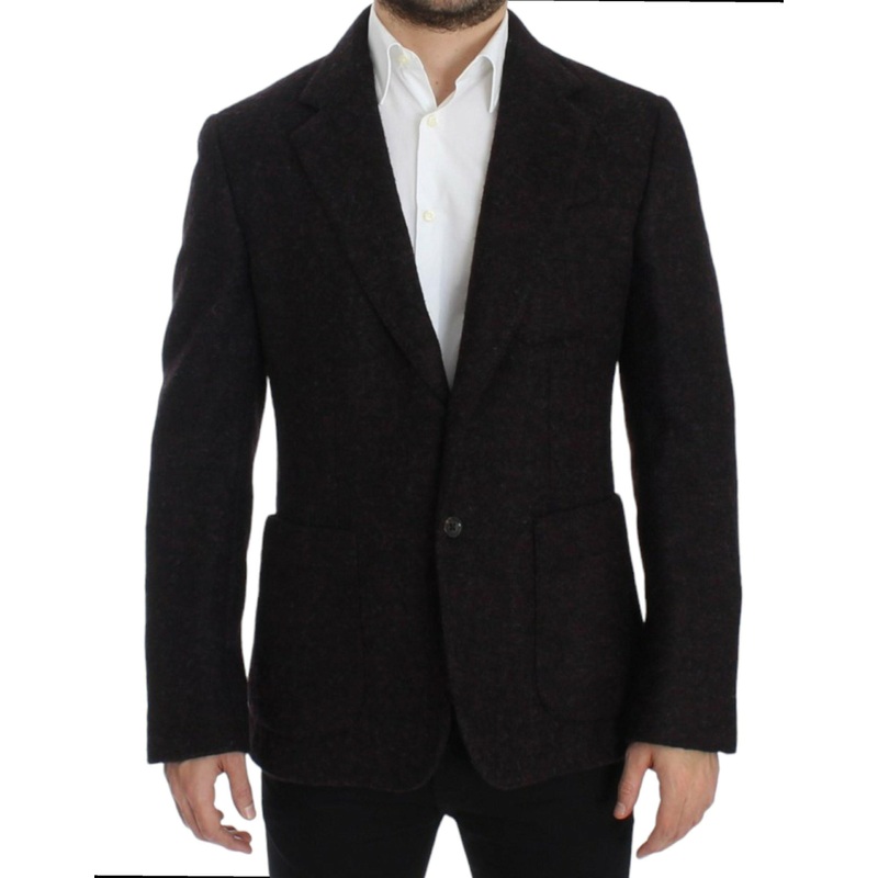 Dolce & Gabbana Men’s Bordeaux Alpaga Two Button Blazer