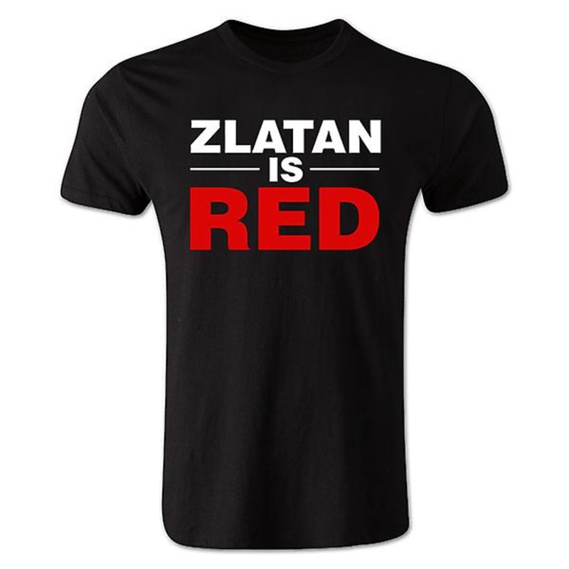 Zlatan Ibrahimovic Zlatan is Red T-shirt (black) – Kids