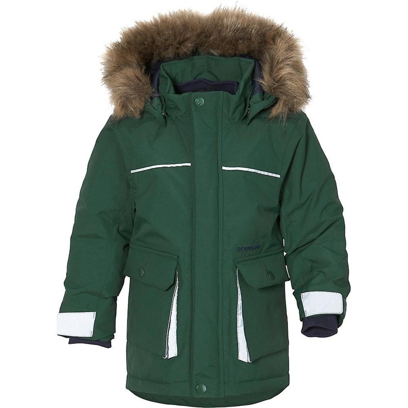 Adults Didriksons Kure Kids Parka 5 / Green / 100