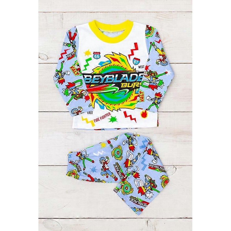 Boys Cotton Pajama Set  Warm, Breathable & Soft Fabric, Demi-season,  HC 6076-024-33-4