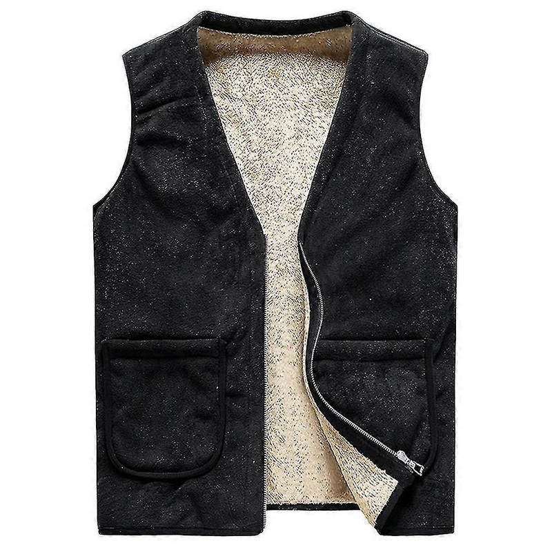 Men’s Wool Solid Color Waistcoat Vest