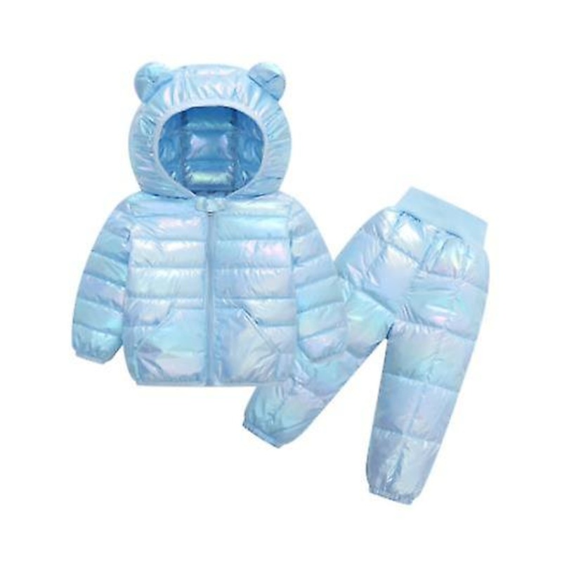 2023 Autumn And Winter New Arrival Light Jacket Children’s Down Jacket Suit Boys And Girls Cotton Coat Trousers Two-piece Set