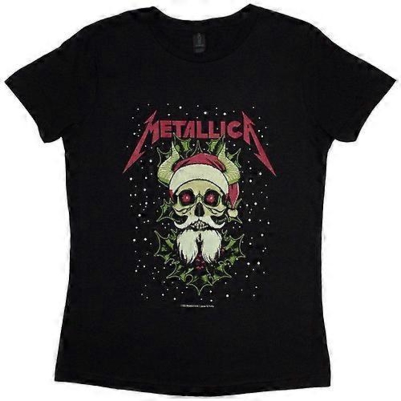 Womens/Ladies Santa Horns T-Shirt
