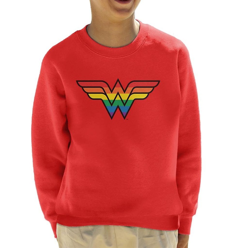 Wonder Woman Rainbow Logo Kid’s Sweatshirt