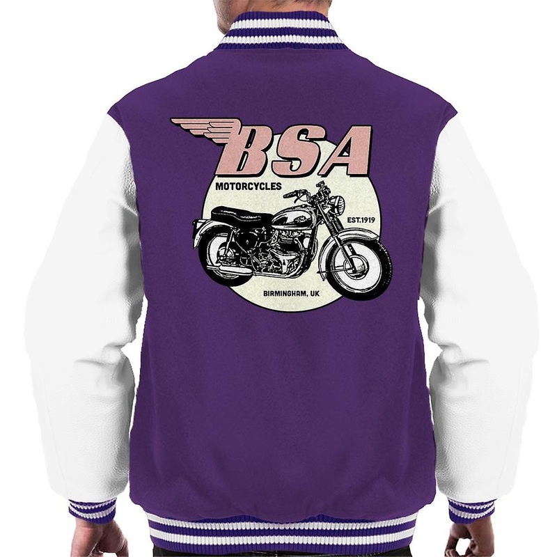 BSA Motorcycles Est 1919 Golden Flash Men’s Varsity Jacket