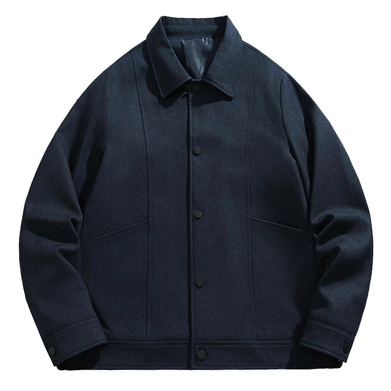 Coat Men’s Black Jacket Plus Size Transition Jacket with Hood Outdoor A7Blue L
