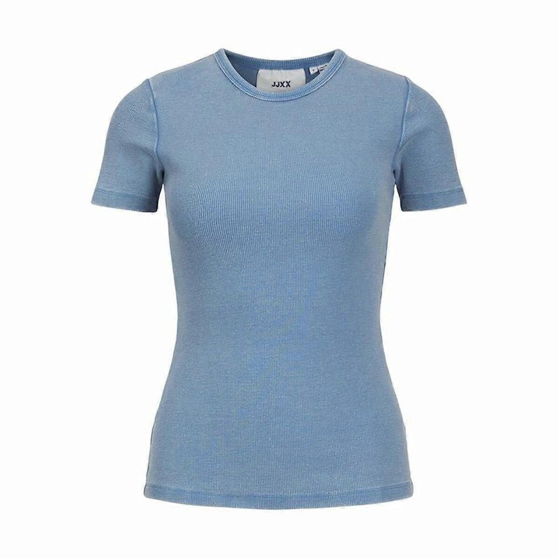 Womens Short Sleeve T-Shirt Jack & Jones Jxfrankie Wash Ss Blue