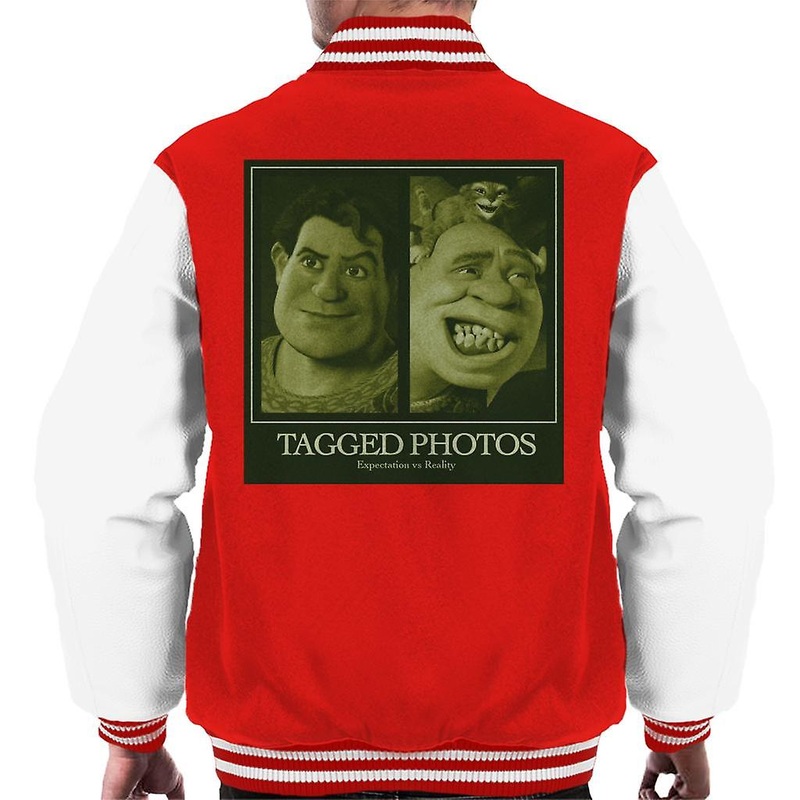 Shrek Tagged Photos Expectation Vs Reality Men’s Varsity Jacket