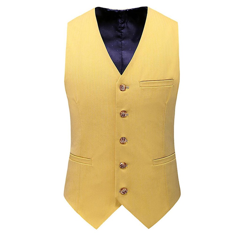 Cloudstyle Men’s Business Classic Solid Color Suit Vest