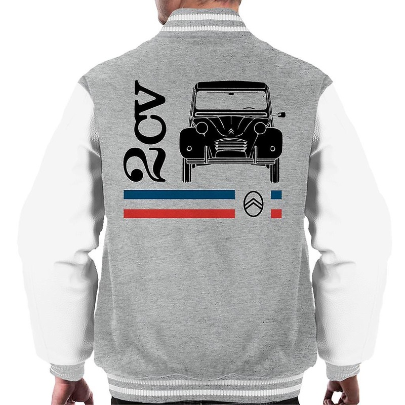 Citroen Black 2CV Racing Stripes Men’s Varsity Jacket