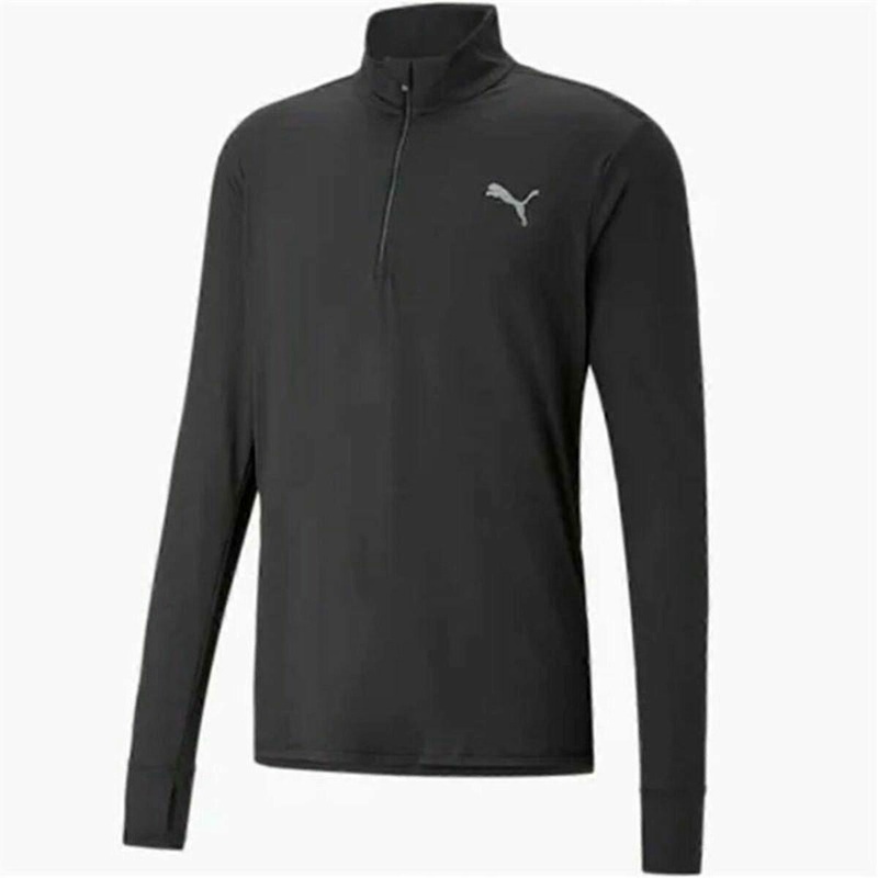 Womens Short Sleeve T-Shirt Puma Run Favorite Black Unisex