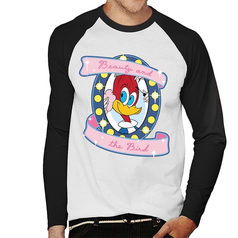 Woody Woodpecker Beauty And The Bird Men’s Baseball Long Sleeved T-Shirt