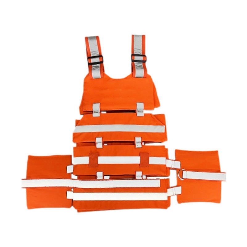 Reflective Vest For Traffic Construction Workwear Orange High-Visibility Vest For Adult Workers
