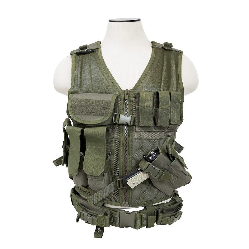 VISM by  Tactical Vest, Green, XX-Large (CTVL2916G)