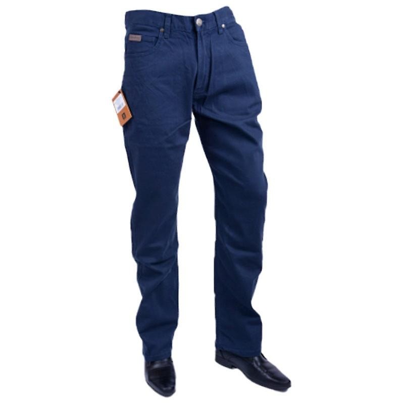 Farah Classic Fabf4018 Ny Navy 454 Mens Trousers Flat Straig