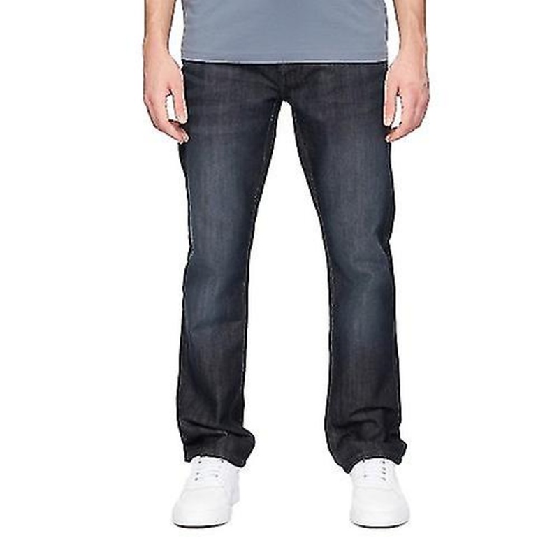 Crosshatch Mens New Techno Denim Embossed Jeans