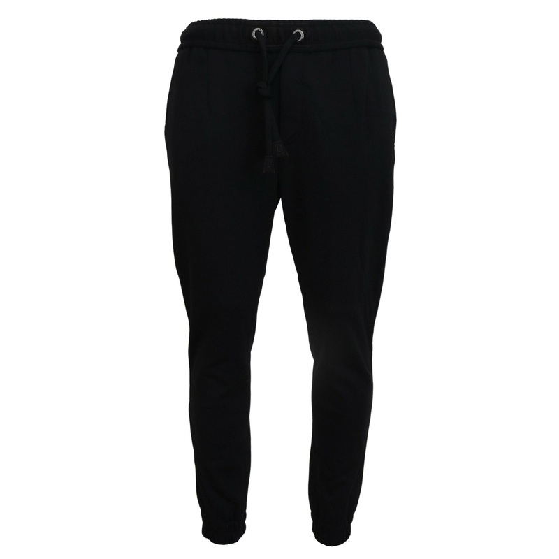 Dolce & Gabbana Black Mens Sport Wool Sweatpants Pants