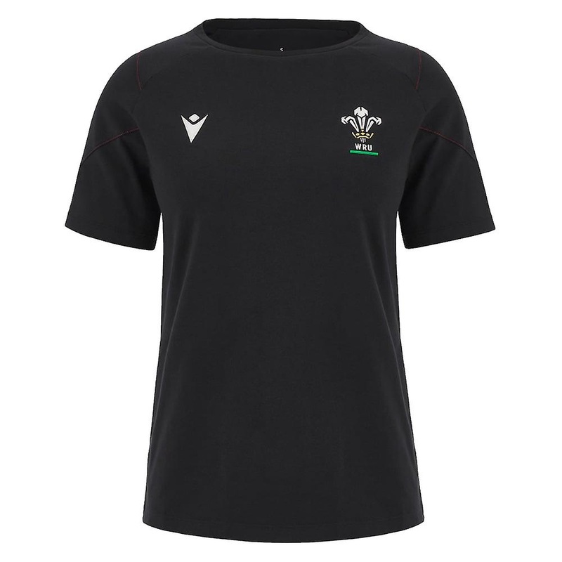2023-2024 Wales Rugby WRU Cotton Tee (Black) – Ladies