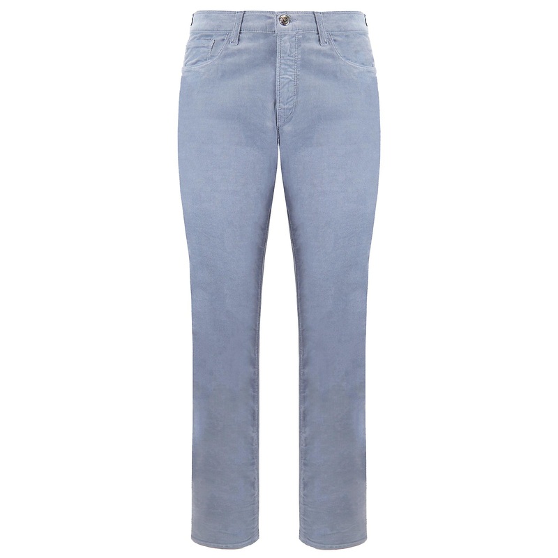 Emporio Armani Mens Skinny Fit Light Blue Trousers 6Z2J20 2N67Z 0713