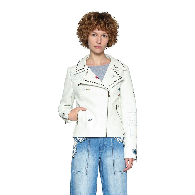 Desigual Women’s Marion Faux Leather Biker Jacket
