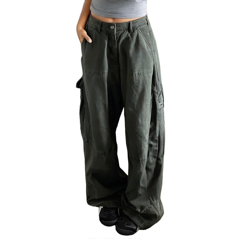 Baggy Jeans Women Y2K  Waist Wide Leg Pants Casual Loose Vintage