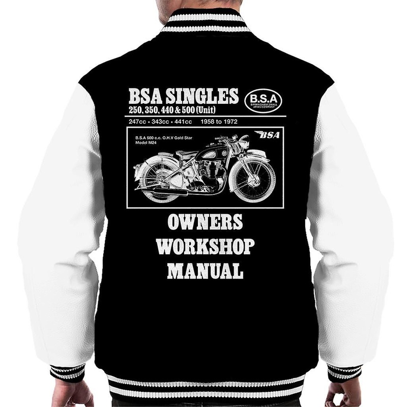 BSA Owners Workshop Manual Men’s Varsity Jacket
