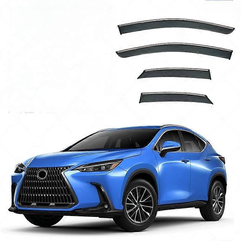 Rain protection side windows for Lexus NX MK2AZ20 , ventilation louvers, sun, wind, and rain protection