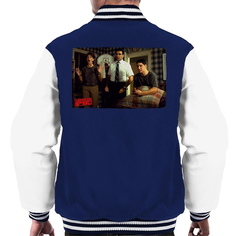 American Pie Jim Caught By Parents Men’s Varsity Jacket