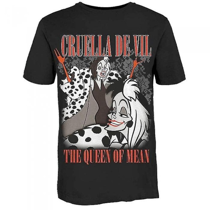 101 Dalmatians Unisex Adult Homage Cruella De Vil T-Shirt