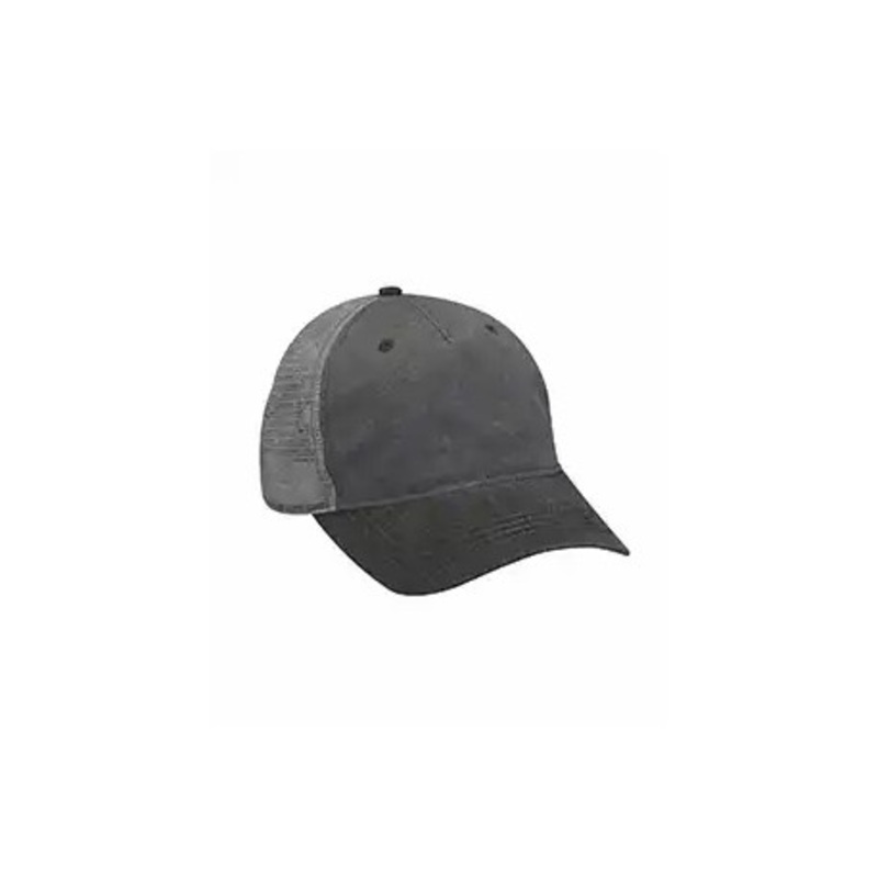 Adams EN102 Pigment-Dyed Twill & Mesh 5 Panel Trucker Cap | Adams Headwear EN102