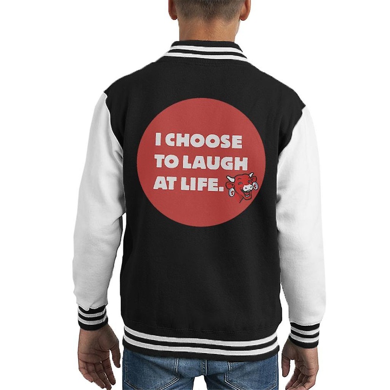 The Laughing Cow I Choose To Laugh At Life Kid’s Varsity Jacket