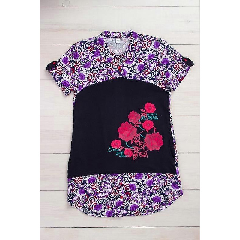 Womens Tunic Shirt  Lightweight Fabric & Loose Fit for Comfort, Summer,  HC 8057-005-33