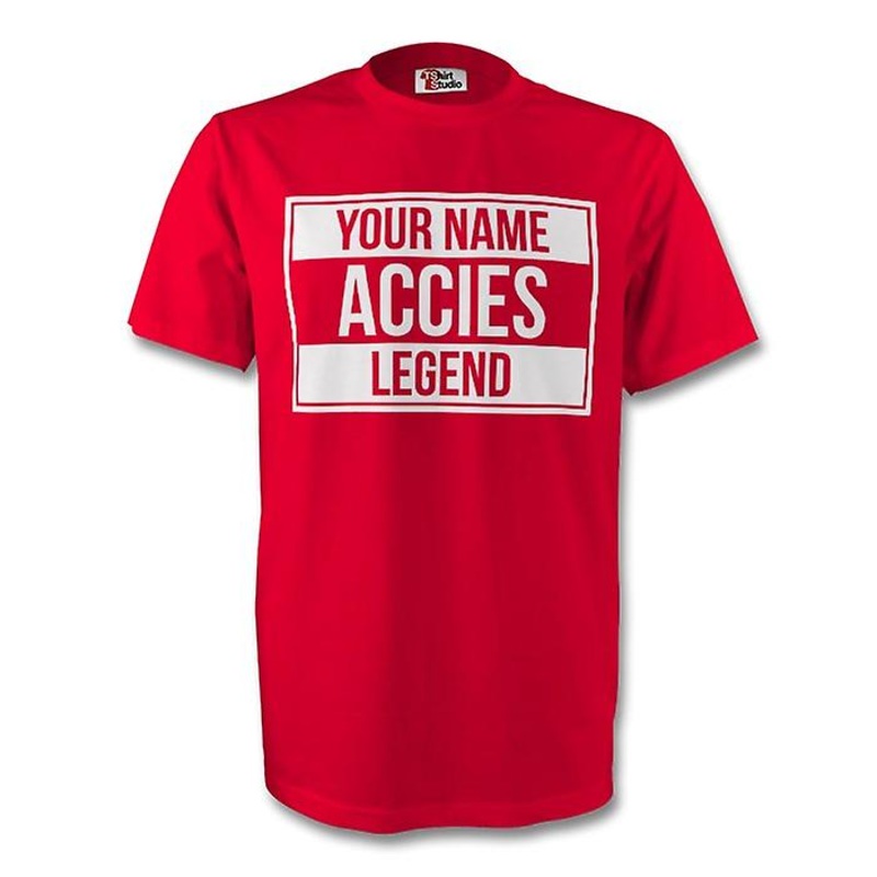 Your Name Hamilton Accies Legend Tee (red) – Kids