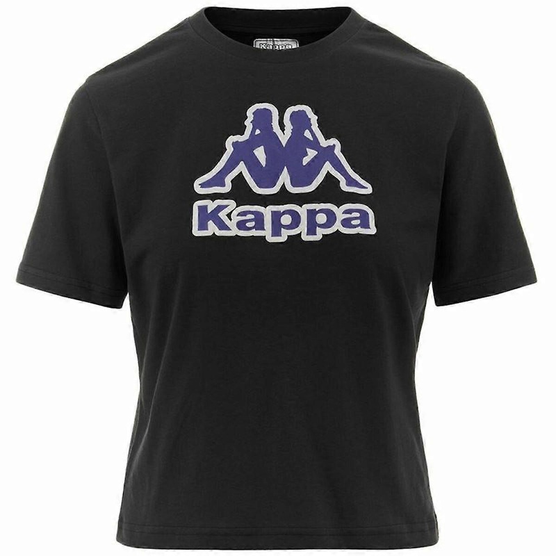 Womens Short Sleeve T-Shirt Kappa Fabra Black