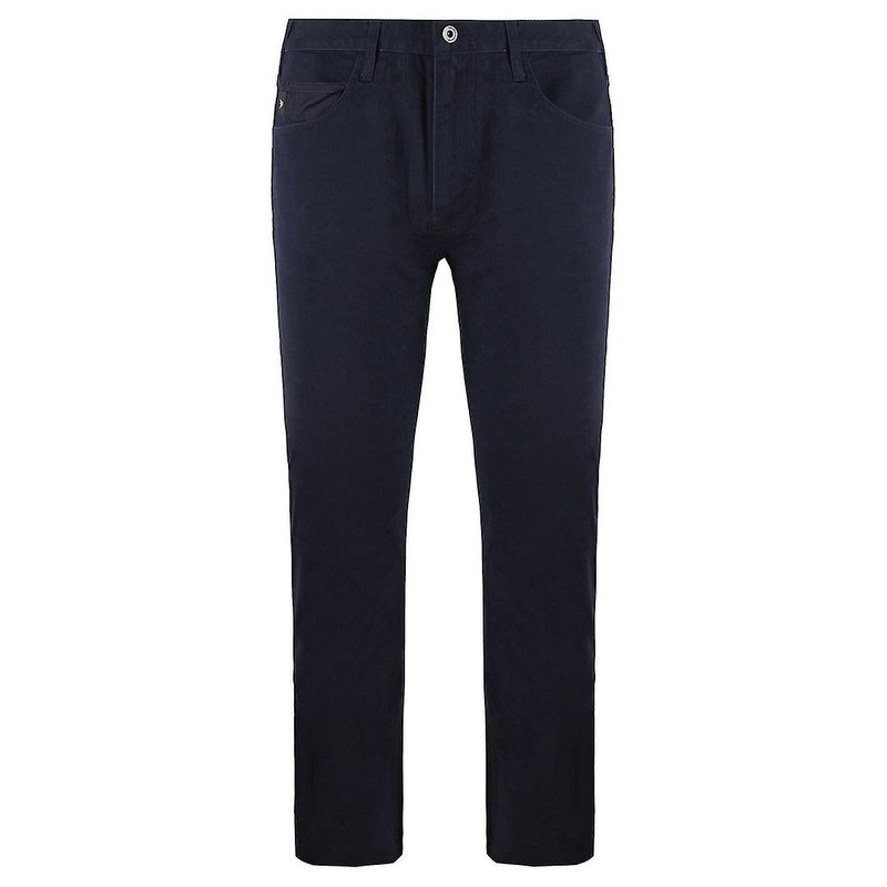 Emporio Armani J45 Reg Fit Jeans Navy Blue Denim Mens Bottoms 6Z1J45 1NVES 0922