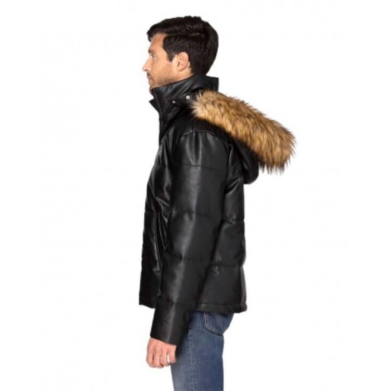 Threadfast Apparel 397J Vegan Leather Puffer Jacket | Threadfast Apparel 397J