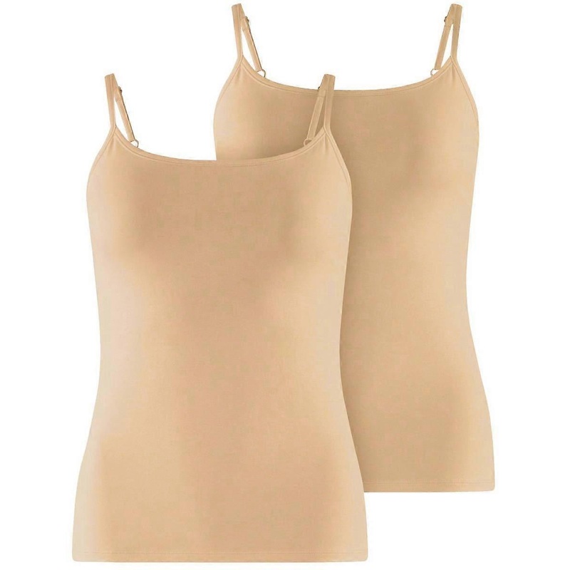 Falke Daily Comfort 2-Pack Vest Top – Camel Beige