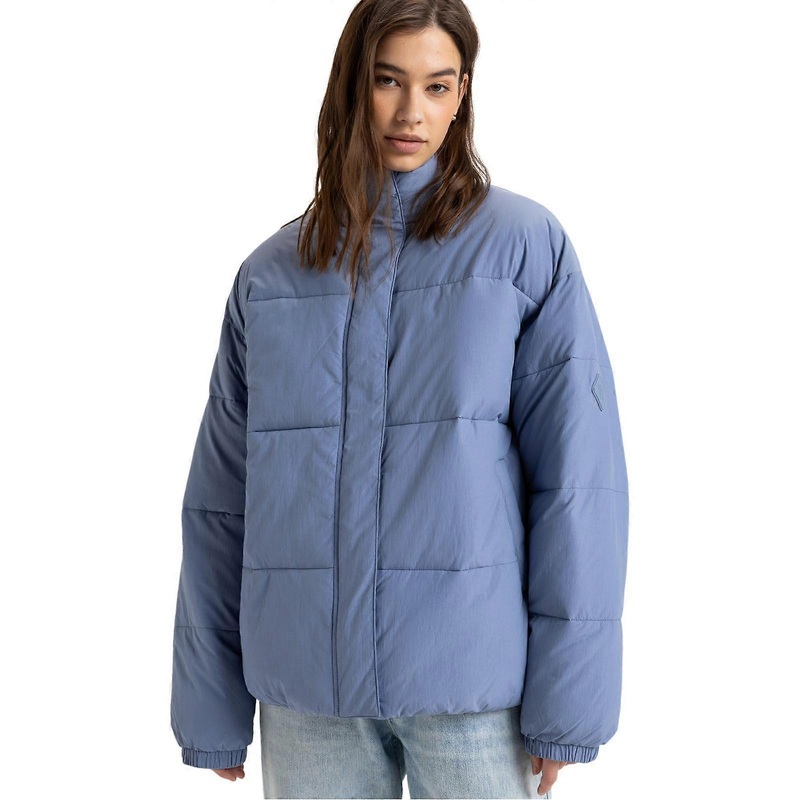 Roxy Womens Sweetest Road Puffer Jacket Padded Warm Coat Hood Boxy Fit Winter