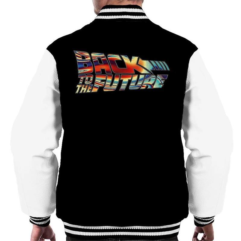 Back to the Future Psychedelic Logo Men’s Varsity Jacket