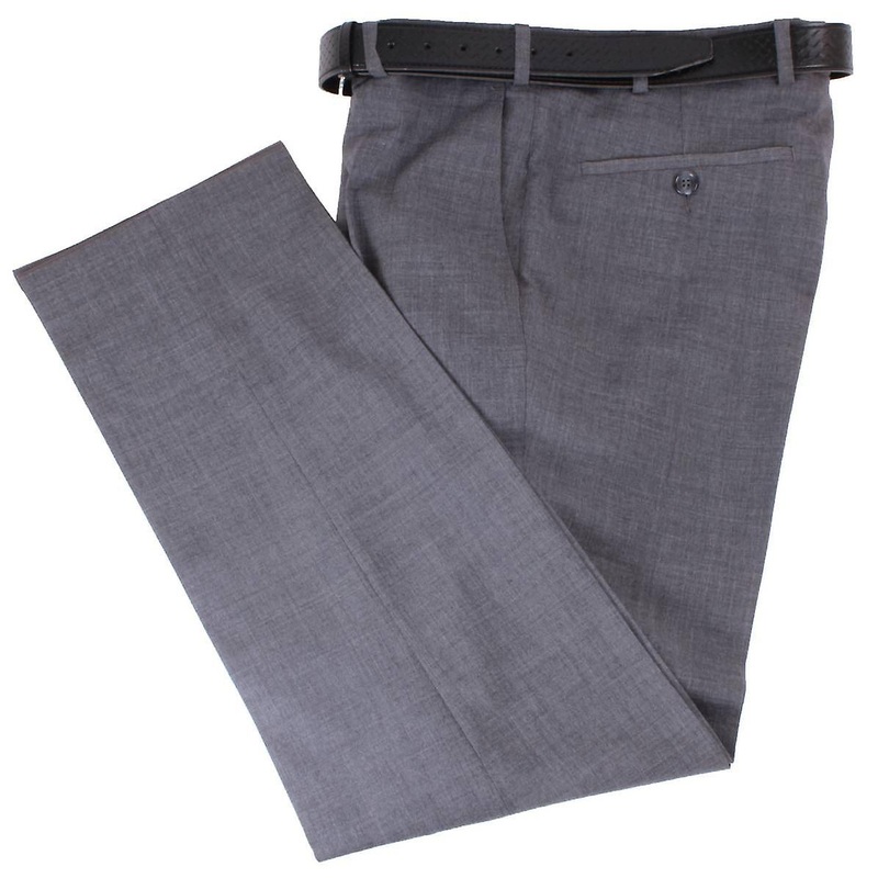 BRUHL Robert Lightweight Wool Mix Smart Trousers – Anthracite Grey