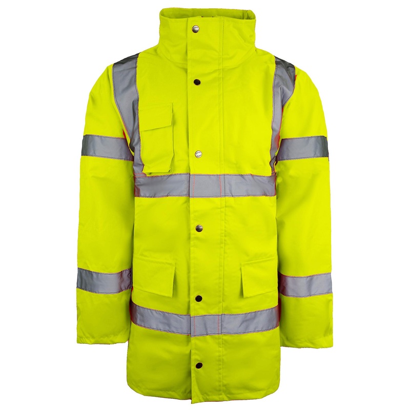 Dickies Motorway Safety Yellow Mens Waterproof Jacket SA22045 YELLOW