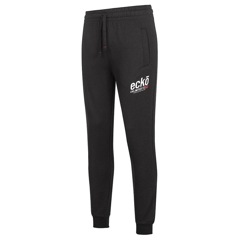 Ecko Unltd. Stretch Waist Black Superfast Men Joggers Track Pants EFM04330 BLACK