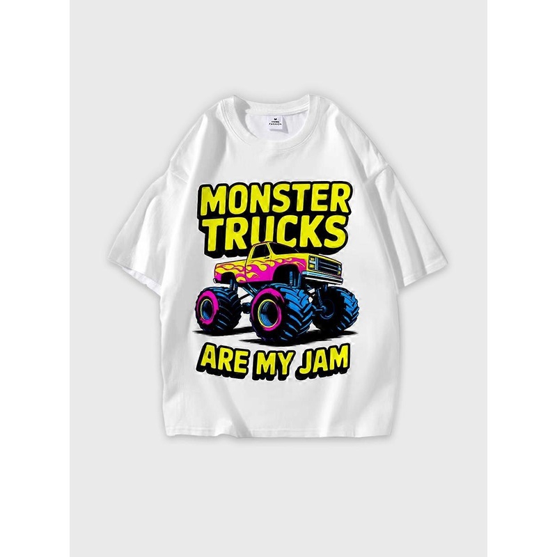 T-shirt round neck Cartoon Pattern loose short sleeve JW2114