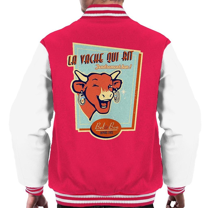 The Laughing Cow For Cheese Lovers Men’s Varsity Jacket